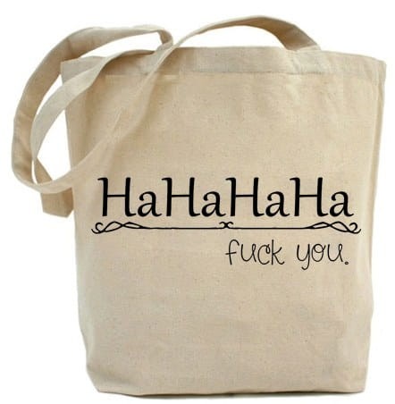 Shopper "HAHAHA FUCK YOU"