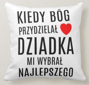 Poduszka na Dzień Babci i Dziadka    