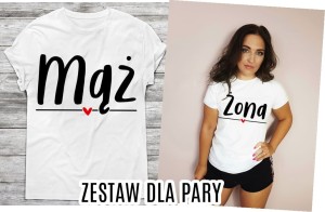 Zestaw koszulek dla pary   