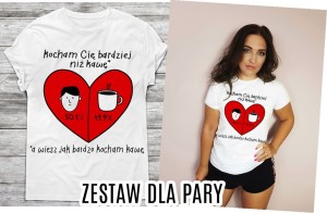 Zestaw koszulek dla pary   