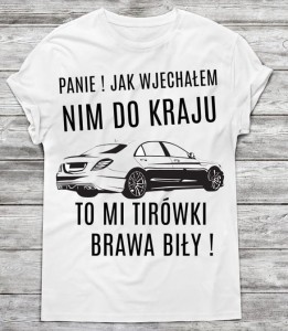 Koszulka męska o sprzedawcy samochodów 