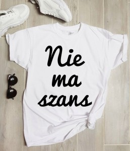 koszulka z napisem  