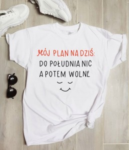 koszulka z napisem