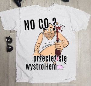 śmieszna Koszulka męska  