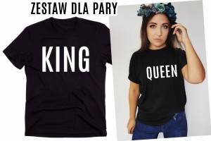 koszulki  king queen 