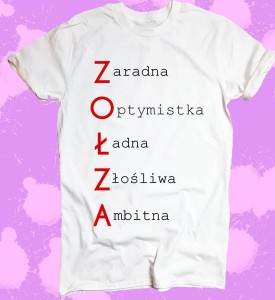 koszulka z nadrukiem