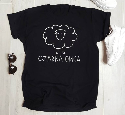 bluzka czarna owca