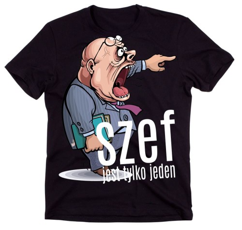 koszulka dla szefa,szef jest tylko jeden