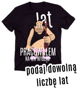 męska koszulka na urodziny 