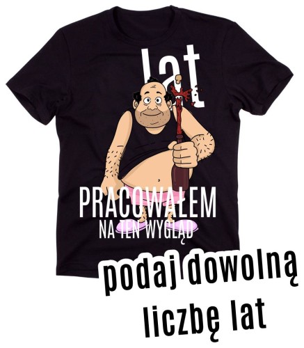 męska koszulka na urodziny