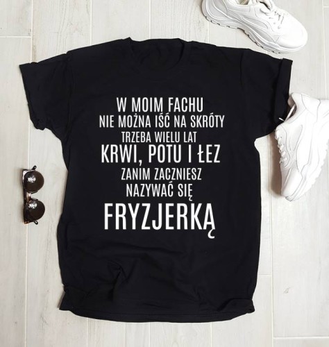 koszulka na dla fryzjerki