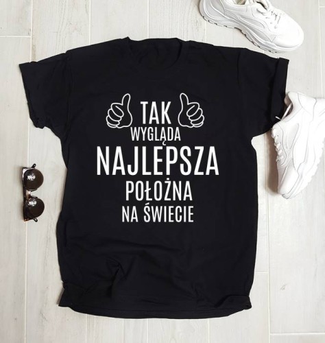prezent dla położnej koszulka damska.jpeg