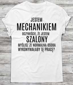 koszulka dla mechanika na prezent 