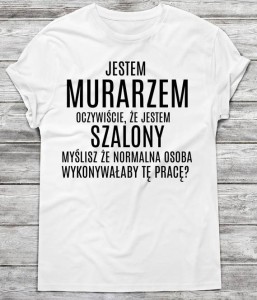 koszulka dla murarza na prezent 