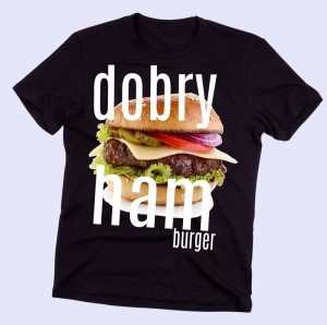 KOSZULKA męska dobry ham burger