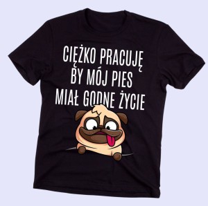 KOSZULKA męska dla faceta mającego psa