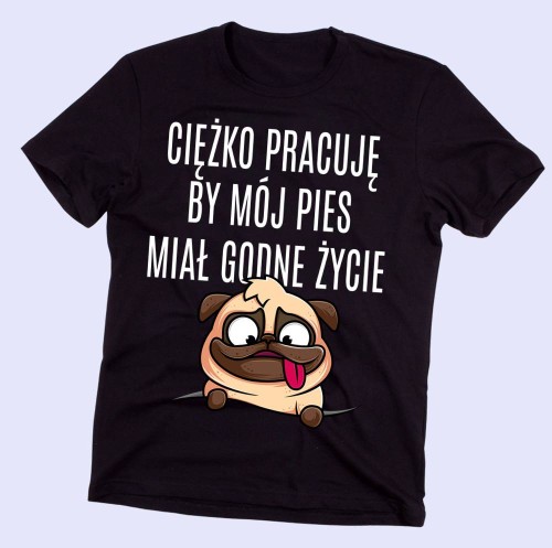 KOSZULKA męska dla faceta mającego psa