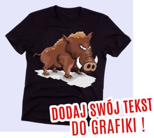 Dodaj swój tekst do grafiki - koszulka na zamówienie