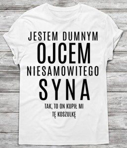 koszulka na prezent dla taty,prezent na dzień ojca 
