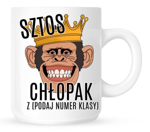 Kubek na dzień chłopaka w klasie