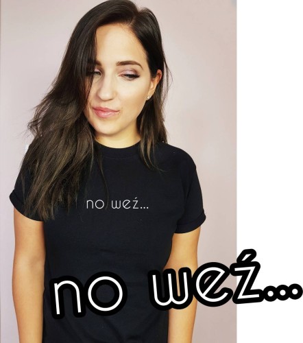 koszulka czarna no weź...