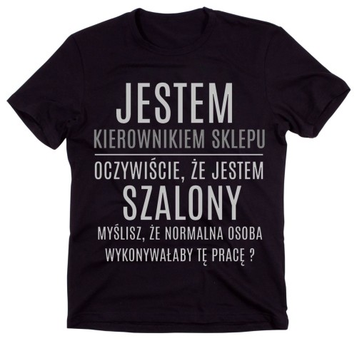 koszulka dla kierownika sklepu