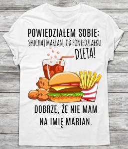 śmieszna męska koszulka na prezent