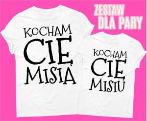 koszulki dla pary, koszulki dla zakochanych 