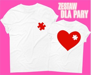 koszulki dla pary, koszulki dla zakochanych 