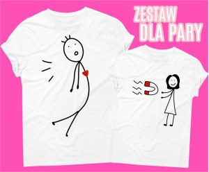 koszulki dla pary, koszulki dla zakochanych 
