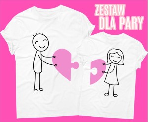 koszulki dla pary, koszulki dla zakochanych