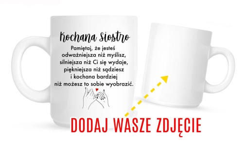 kubek dla przyjaciółki na prezent, kubek dla siostry na prezent