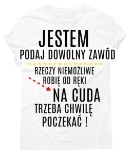 koszulka męska na prezent - dopisz zawód 