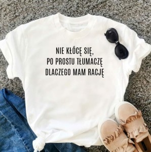 koszulka NIE KŁOCĘ SIĘ 