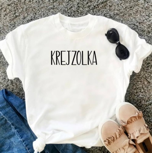 damska koszulka na lato - krejzolka