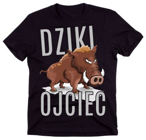 Koszulka taty DZIKI OJCIEC czarna