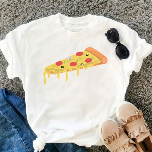 śmieszna koszulka damska z pizzą