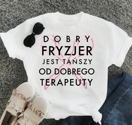 koszulka na prezent dla fryzjerki