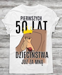 koszulka na 50 urodziny z nosaczem 