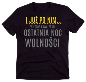 koszulka na kawalerski, koszulka na wieczór kawalerski 
