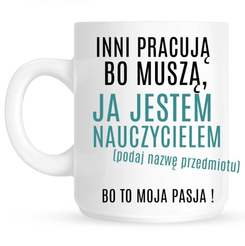 kubek dla nauczyciela na prezent