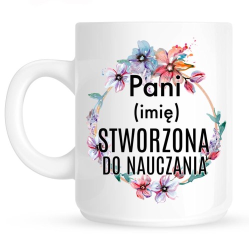kubki na dzień nauczyciela z imieniem