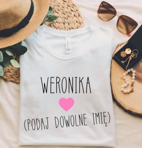 koszulka damska z imieniem 