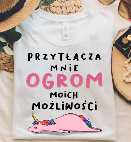 t-shirt damski z fajnym nadrukiem na prezent