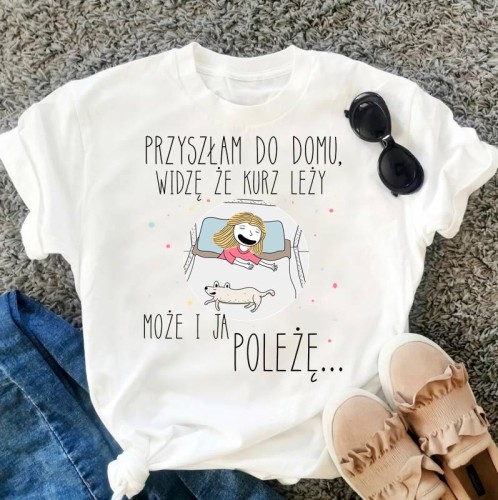 t-shirt damski z fajnym nadrukiem na prezent
