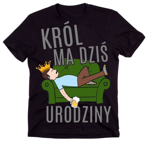 śmieszna koszulka męska na urodziny