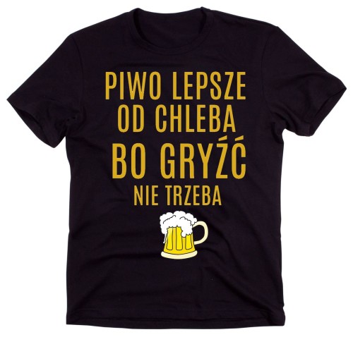 śmieszna męska koszulka z piwem