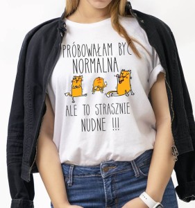 śmieszna koszulka damska