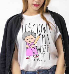 koszulka na prezent dla teściowej 