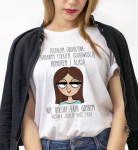 śmieszna damska koszulka na prezent